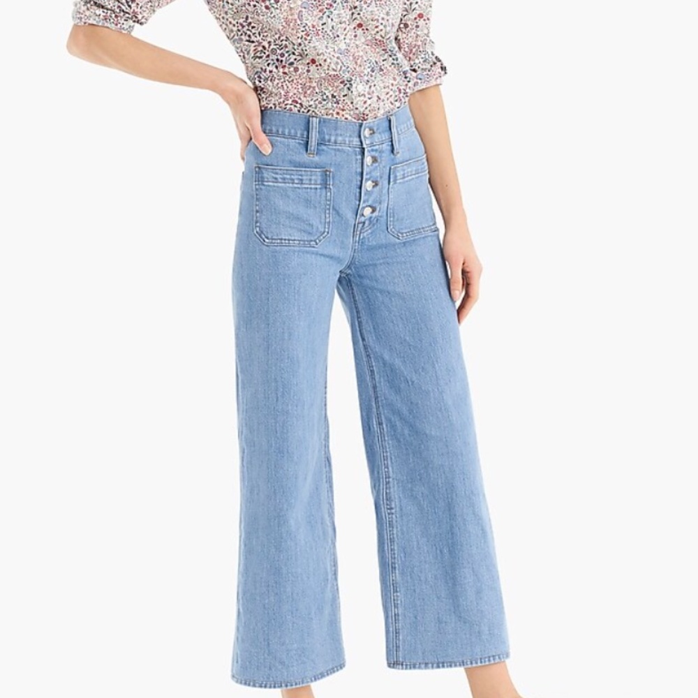 NEW wide-leg crop jean